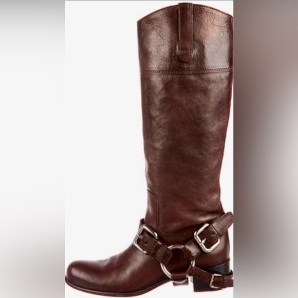 ❤️Miu Miu❤️Motorcycle Style. Size 39 - Picture 2 of 8